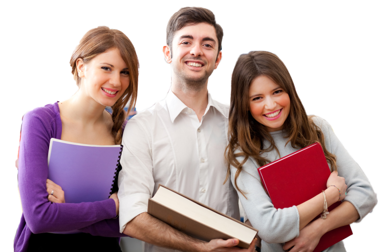 Несколько человек на белом фоне