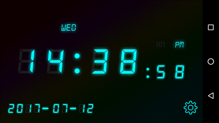 Виджет цифровые часы