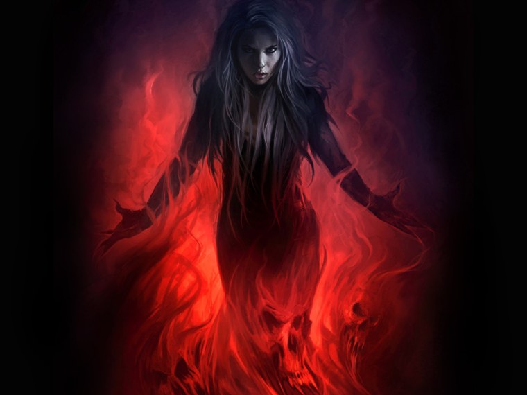 Девушка черт