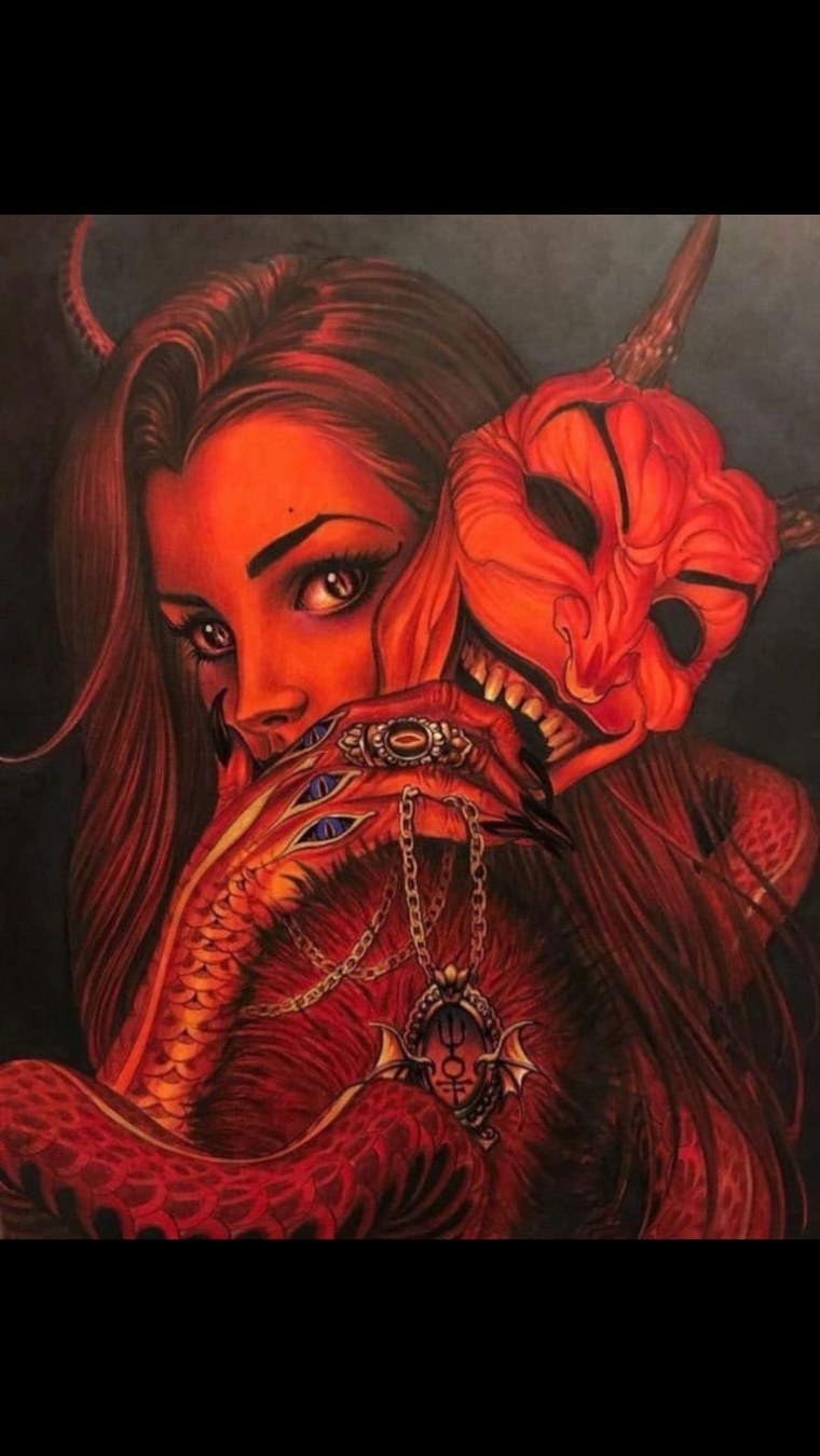 Демон искуситель и ангел