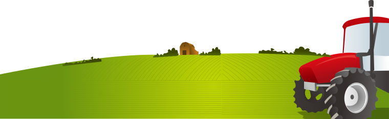 Трактор на закате