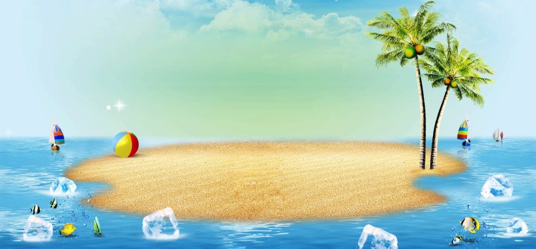 Фоны детские пляж