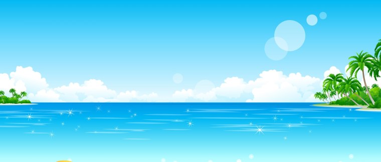 Векторный пейзаж море