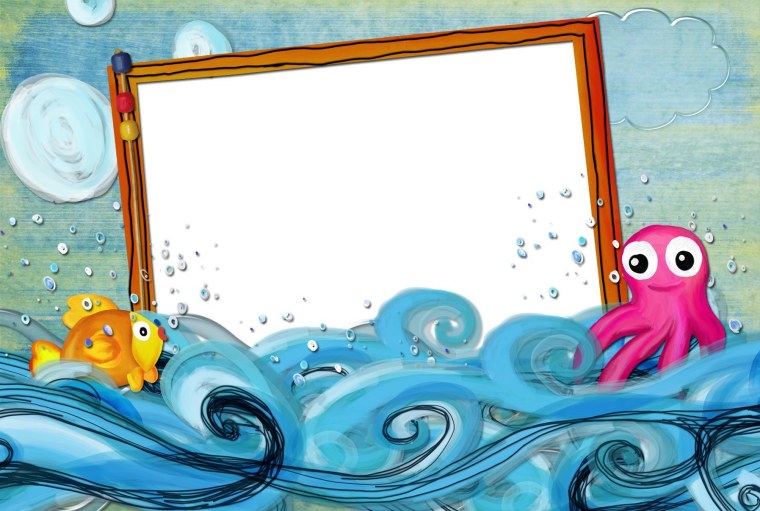 Рамки морские детские