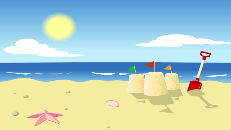 Нарисованный пляж