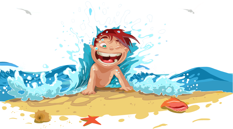 Летний фон пляж