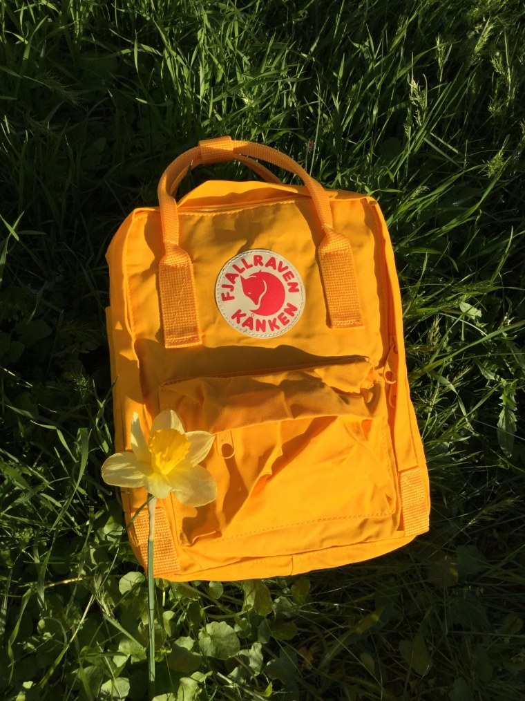 Рюкзаки Kanken желто черный