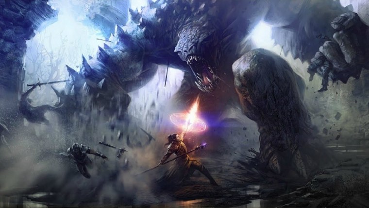 Арт фэнтези битва сражение