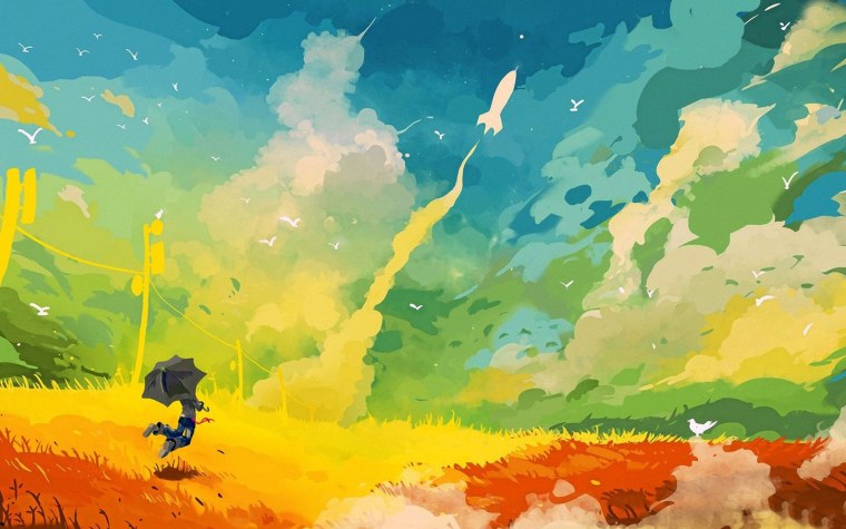 Разноцветные краски