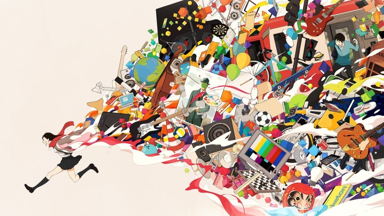 Девушка в цветах арт