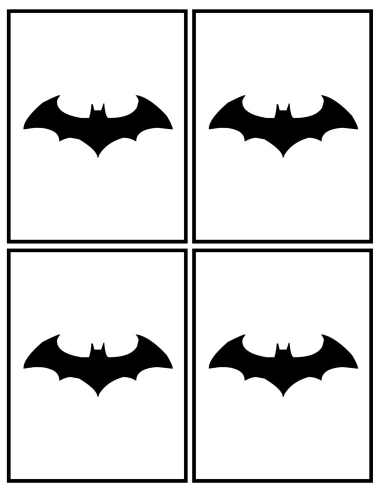 Знак Бэтмена трафарет