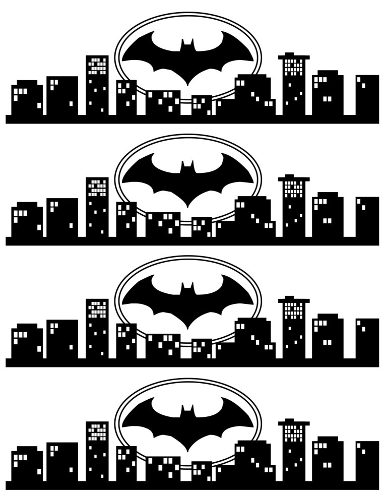 Трафареты в стиле Бэтмен