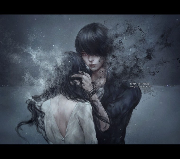 Мрачный мужчина арт