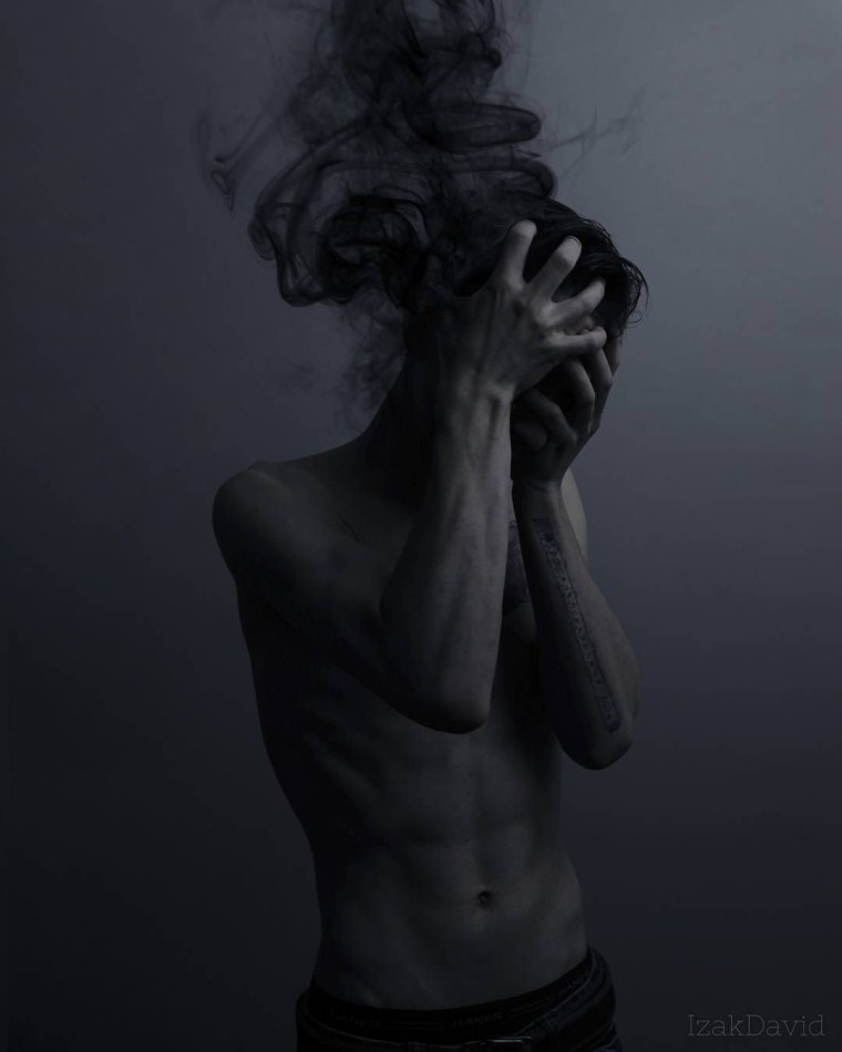 Мрачный парень арт