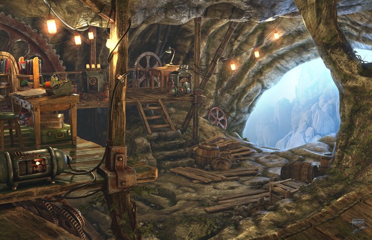 Пещера убежище мага арт