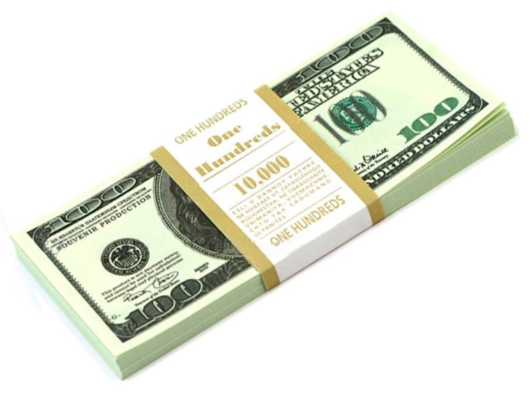 Пачки денег доллары