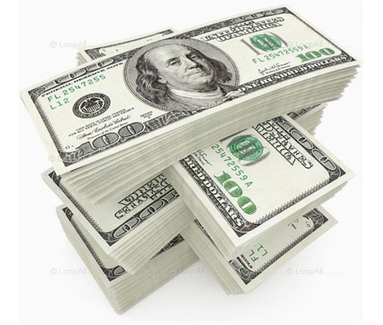Много денег доллары