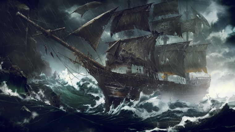 Корабль в море