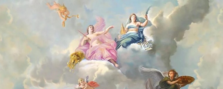 Фрески с ангелами в небеса