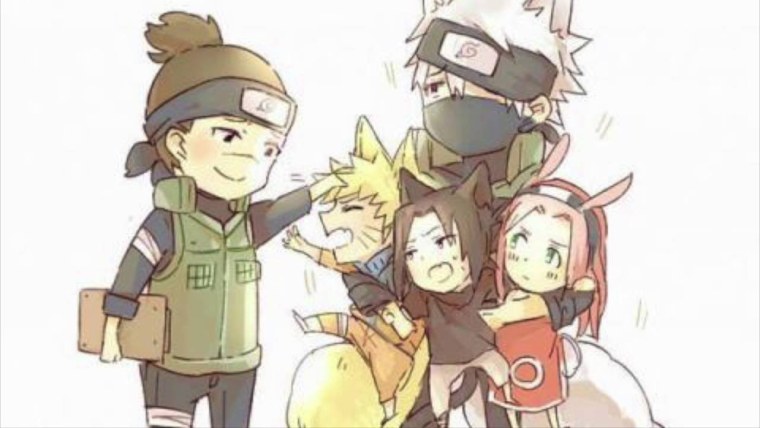 Команда 7 Наруто и Ирука