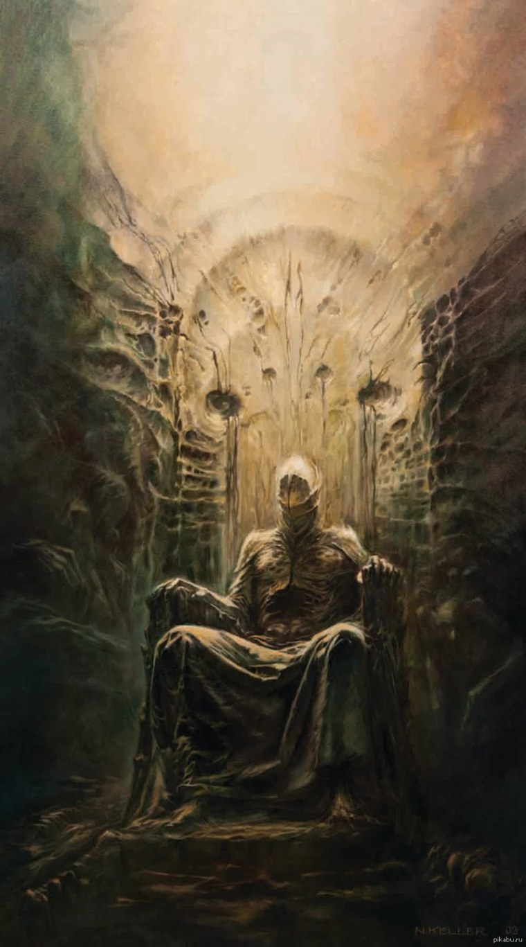 Одинокая девушка в тумане