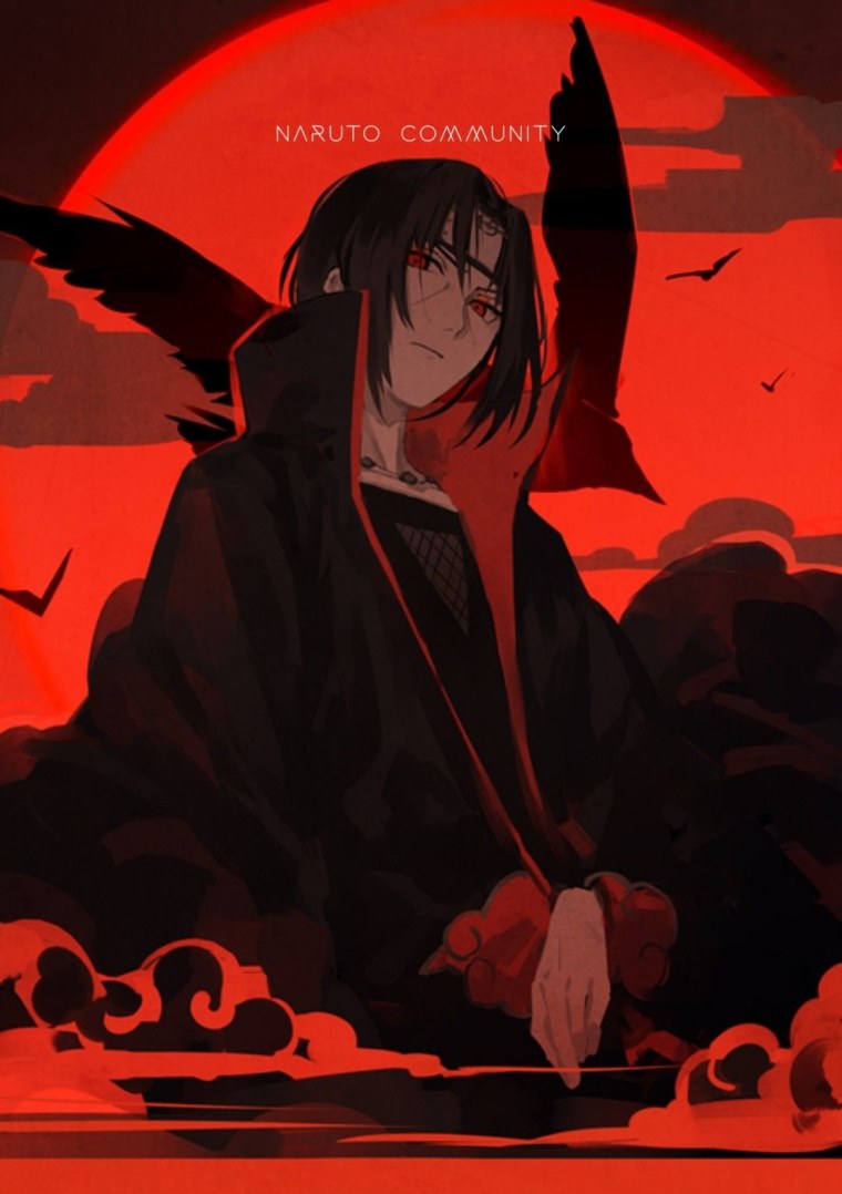 Итачи Учиха красный