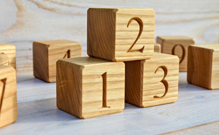 Набор деревянных кубиков