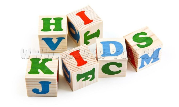 Кубики Paremo с буквами pe817-4