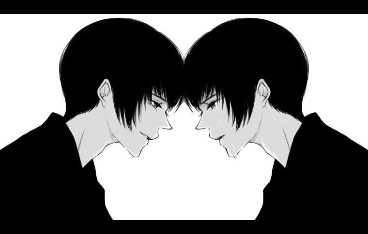 Аниме парень с раздвоением личности