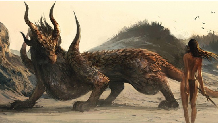 Человек дракон арт