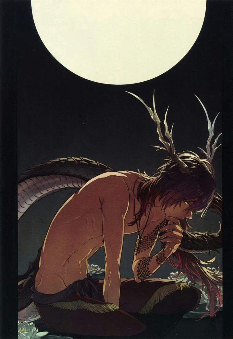 Мужчина дракон арт