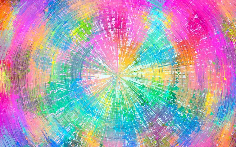 Яркие разноцветные мыльные пузыри