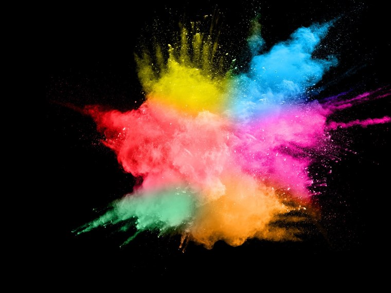 Космонавт в космосе неон