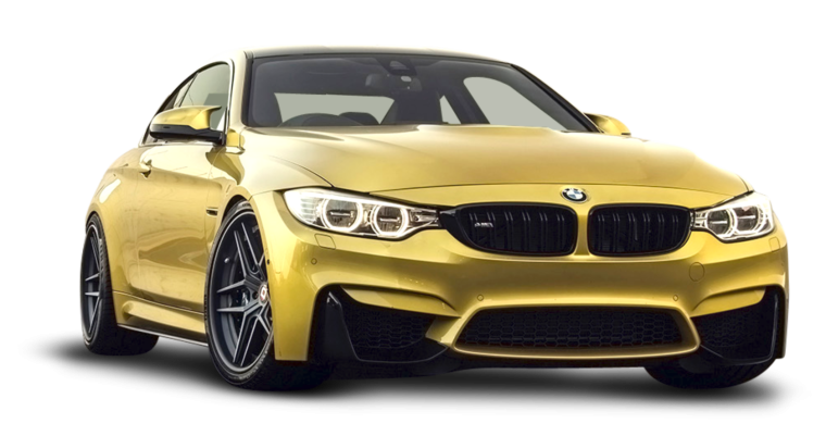 Черная БМВ спереди