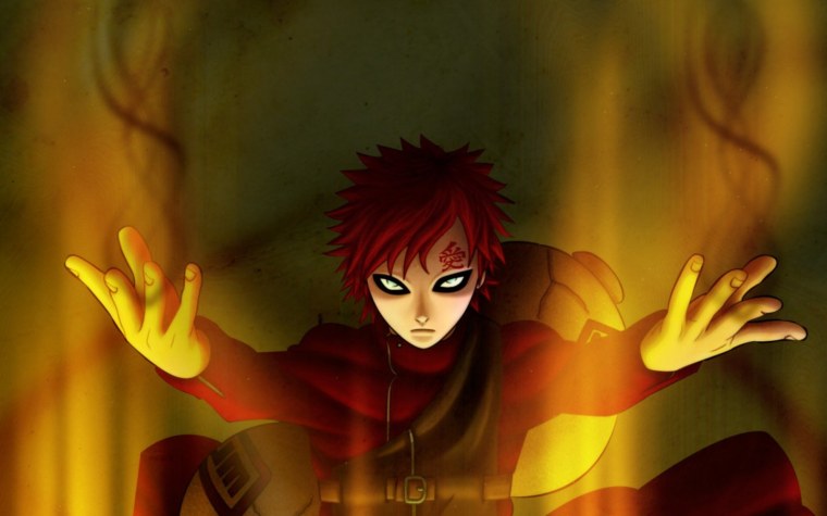 Аниме Наруто персонажи Гаара