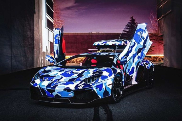 Lamborghini Aventador 4k камуфляж