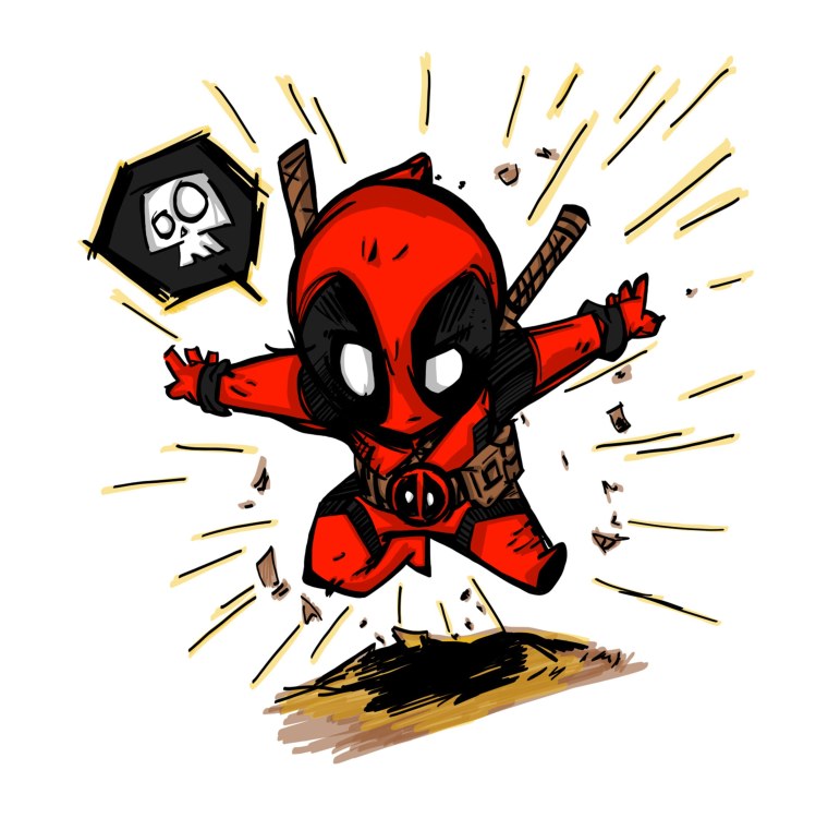 Дэдпул значки эмалевые