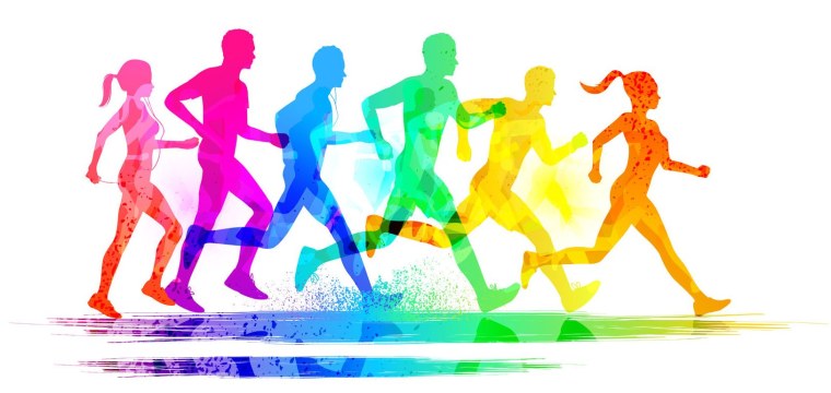 Спортсмен на прозрачном фоне