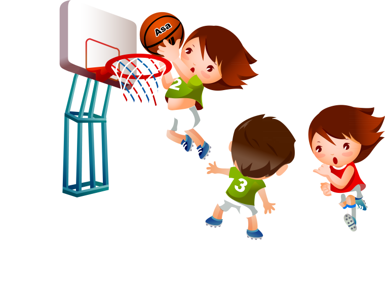 Спортивные силуэты людей