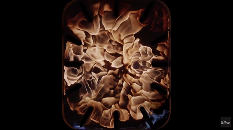 Циферблат на черном фоне