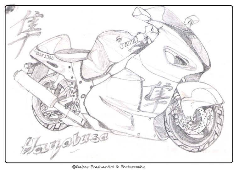 Suzuki Hayabusa gsx1300r рисунок