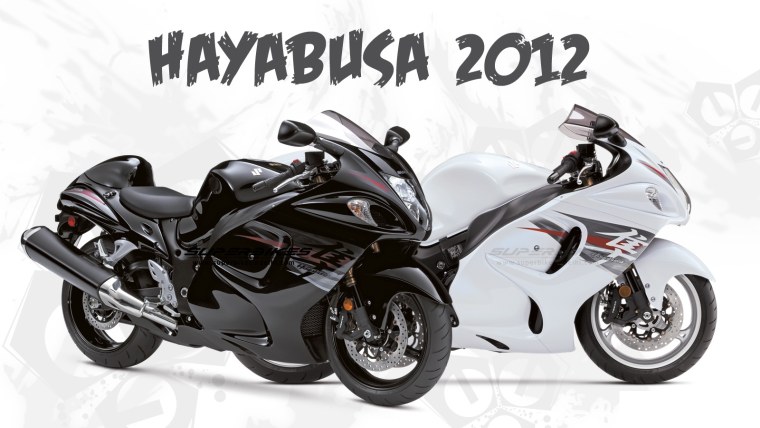 Мотоцикл акварелью синий