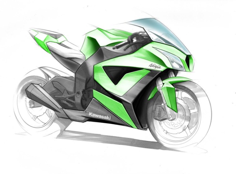 Мотоцикл живопись