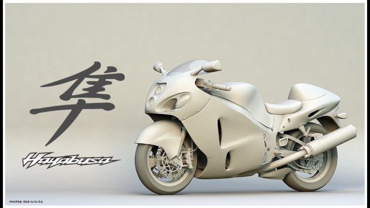 Мотоцикл акварель