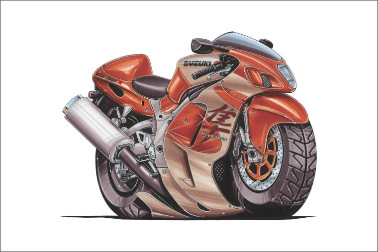 Мотоцикл рисунок