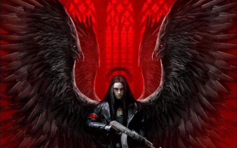 Мужчина с крыльями ангела