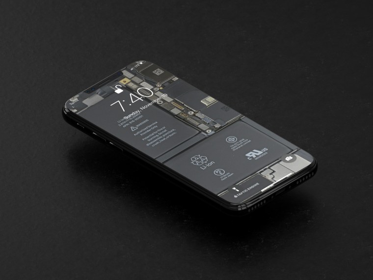 Прозрачные обои на смартфон