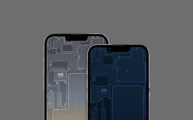 Обои схема айфона