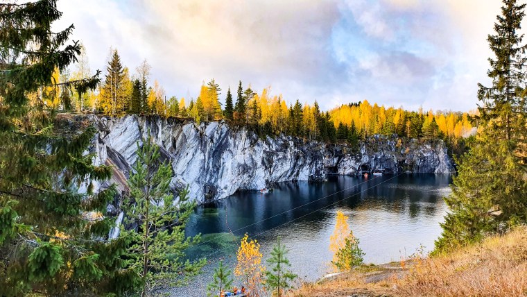 Карелия Рускеала осень