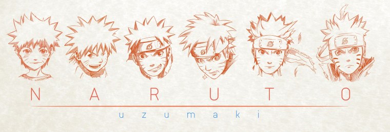 Обложка в стиле аниме Наруто